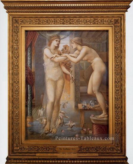 Pygmalion et l’Image III La Divinité incendies préraphaélite Sir Edward Burne Jones Peintures à l'huile